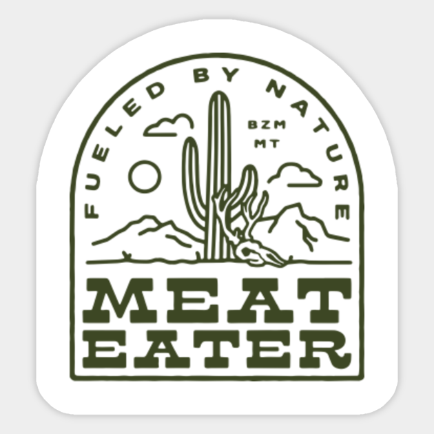Meateater DESERT LOGO Meateater Tv Show Sticker TeePublic